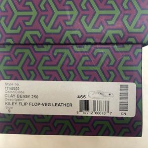 Tory Burch size 9 Clay Beige Kiley Flip Flop